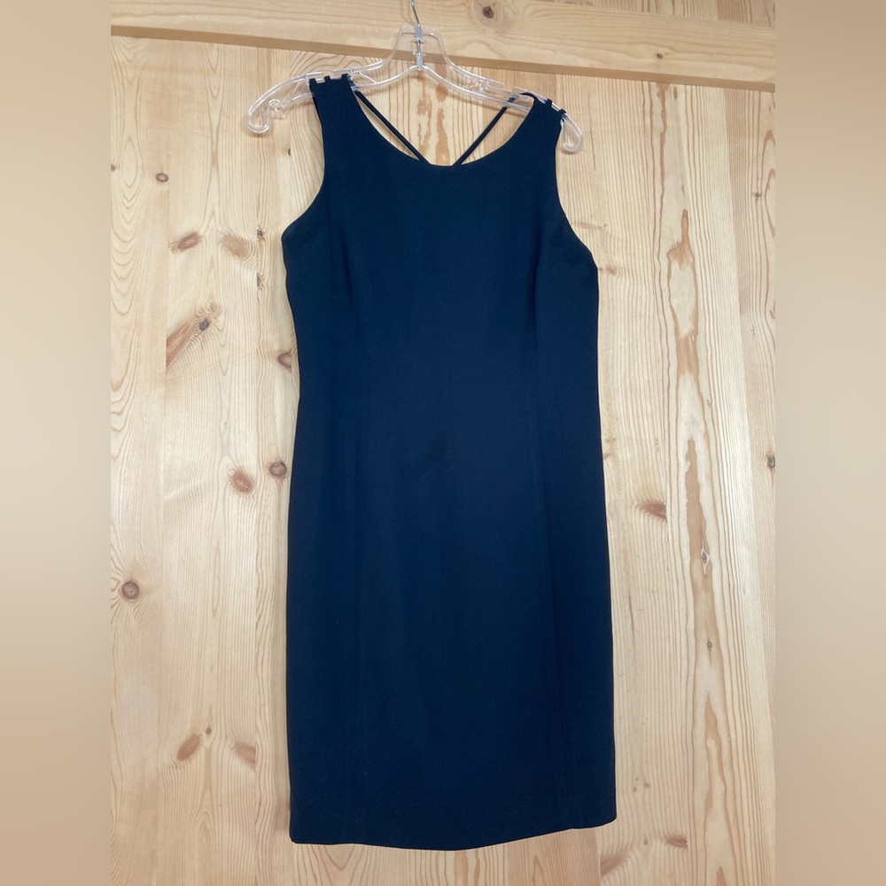 Little Black Dress with cross straps detail on back it’s so pretty on!